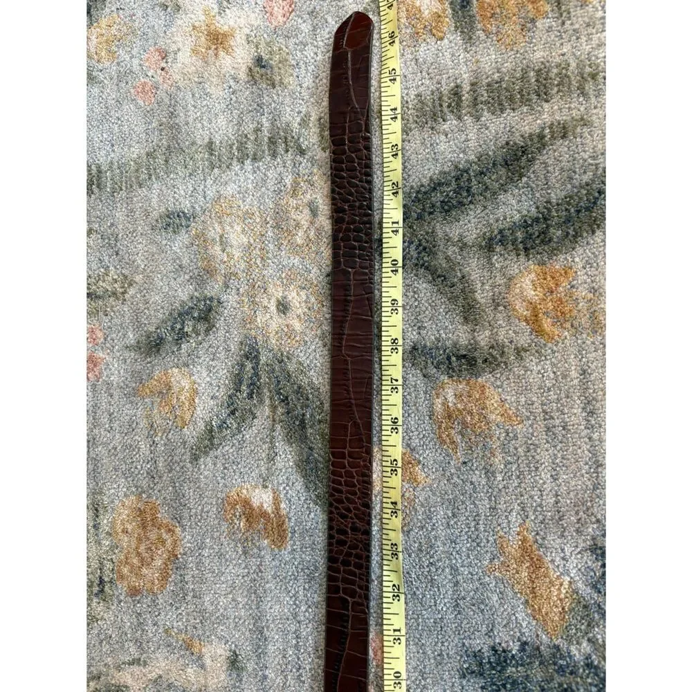 Banana Republic | Leather Textured Reptile Croc No Hole Ratchet belt XL